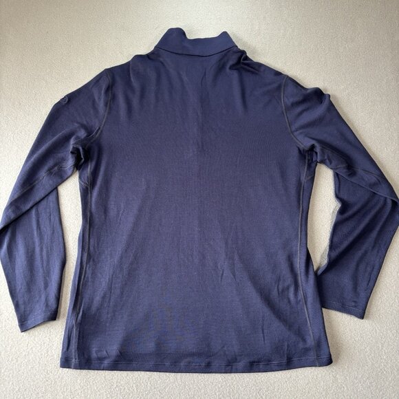 Icebreaker Merino Sweater Mens XL Blue 200 1/4 Zip Pullover Base Layer Techwear - Picture 16 of 16